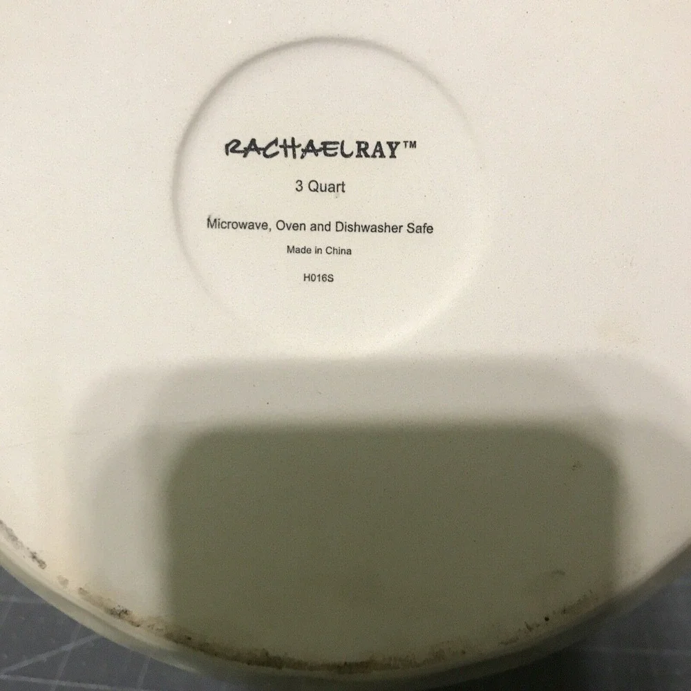 Rachael Ray Cucina Stoneware Casserole Dish 3 QT Beige 5